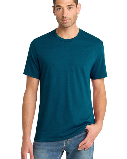 District Perfect Blend CVC Tee. DM108 - Deep Turquoise Fleck