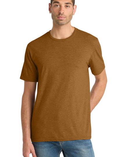District Perfect Blend CVC Tee. DM108 - Duck Brown Heather