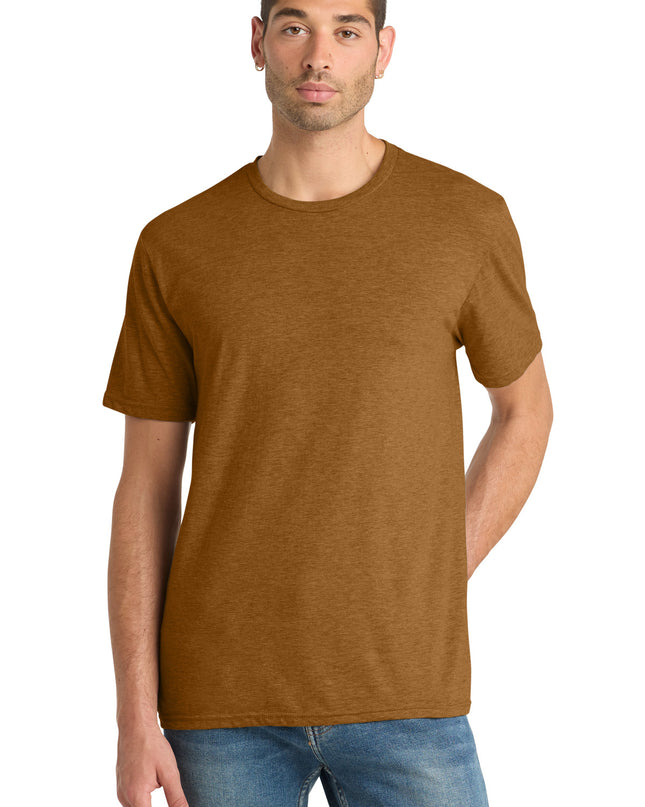 District Perfect Blend CVC Tee. DM108 - Duck Brown Heather