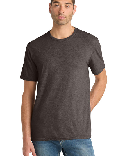 District Perfect Blend CVC Tee. DM108 - Heathered Brown