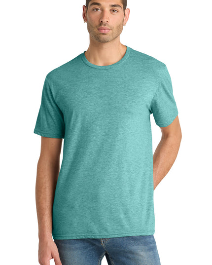District Perfect Blend CVC Tee. DM108 - Heathered Eucalyptus Blue