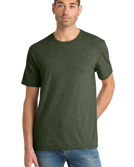 District Perfect Blend CVC Tee. DM108 - Heathered Forest Green