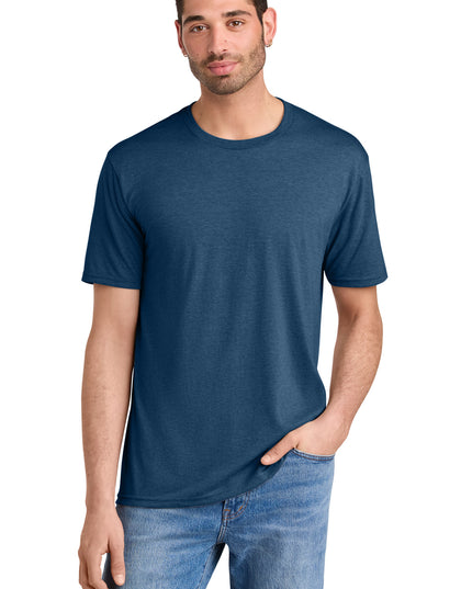District  Perfect TriTee. DM130 - Heathered Neptune Blue