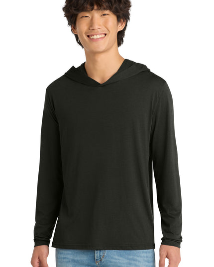 District Perfect Tri Long Sleeve Hoodie. DM139 - Black