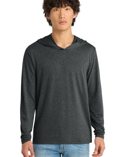 District Perfect Tri Long Sleeve Hoodie. DM139 - Black Frost