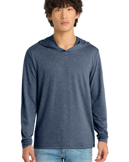 District Perfect Tri Long Sleeve Hoodie. DM139 - Navy Frost