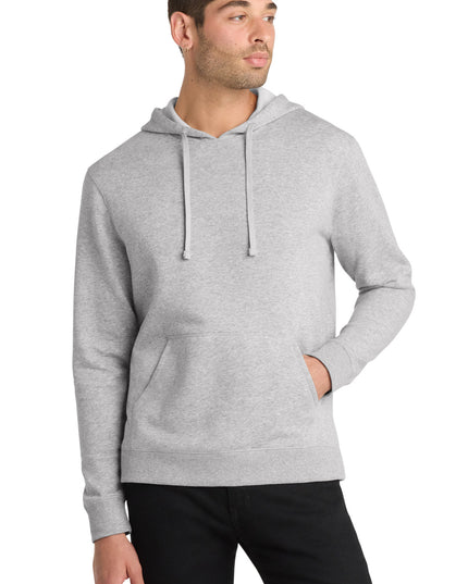 District Lightweight Fleece Hoodie. DM391 - Heathered Grey
