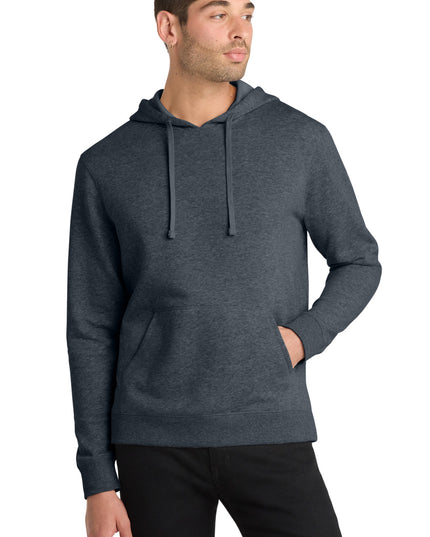 District Lightweight Fleece Hoodie. DM391 - Heathered Navy