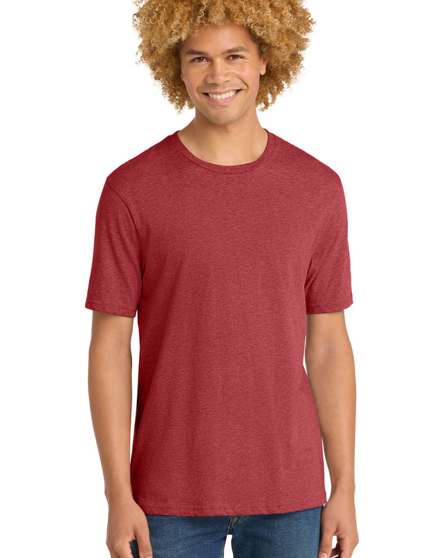 District Perfect Weight Tee. DT104 - Heathered Red