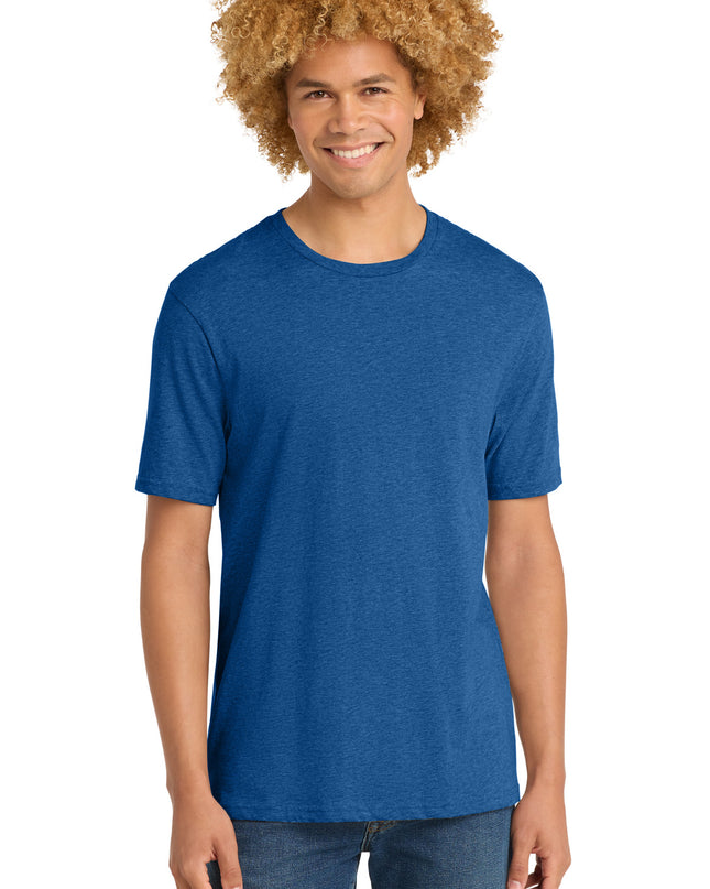 District Perfect Weight Tee. DT104 - Royal Blue Heather
