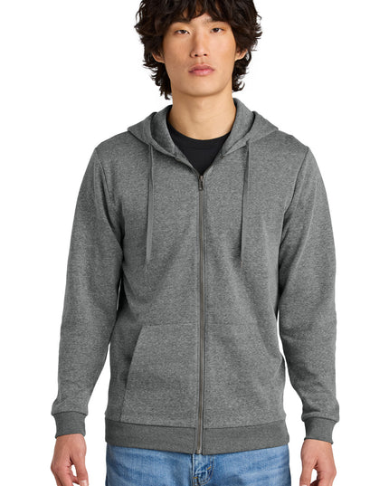 District Perfect Tri Fleece Full-Zip Hoodie DT1302 - Grey Frost
