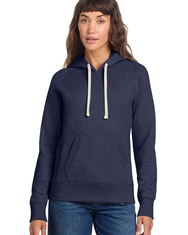 District Women's Re-Fleece Hoodie DT8101 - Heathered Navy