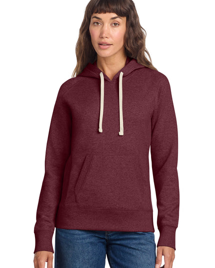 District Women's Re-Fleece Hoodie DT8101 - Maroon Heather