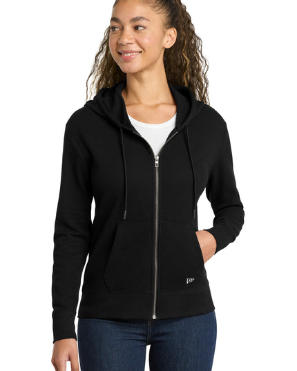 New Era Women's Thermal Full-Zip Hoodie LNEA141 - Black