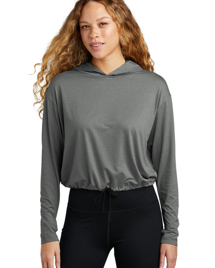 New Era Women's Power Long Sleeve Hoodie LNEA229 - Shadow Grey Heather