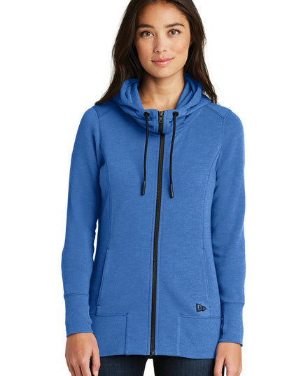 New Era  Women's Tri-Blend Fleece Full-Zip Hoodie. LNEA511 - Royal Heather
