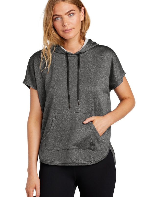 New Era  Women's Performance Terry Short Sleeve Hoodie LNEA533 - Graphite Heather