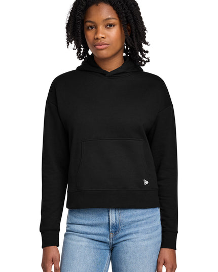 New Era Women's Comeback Fleece Pullover Hoodie LNEA550 - Black