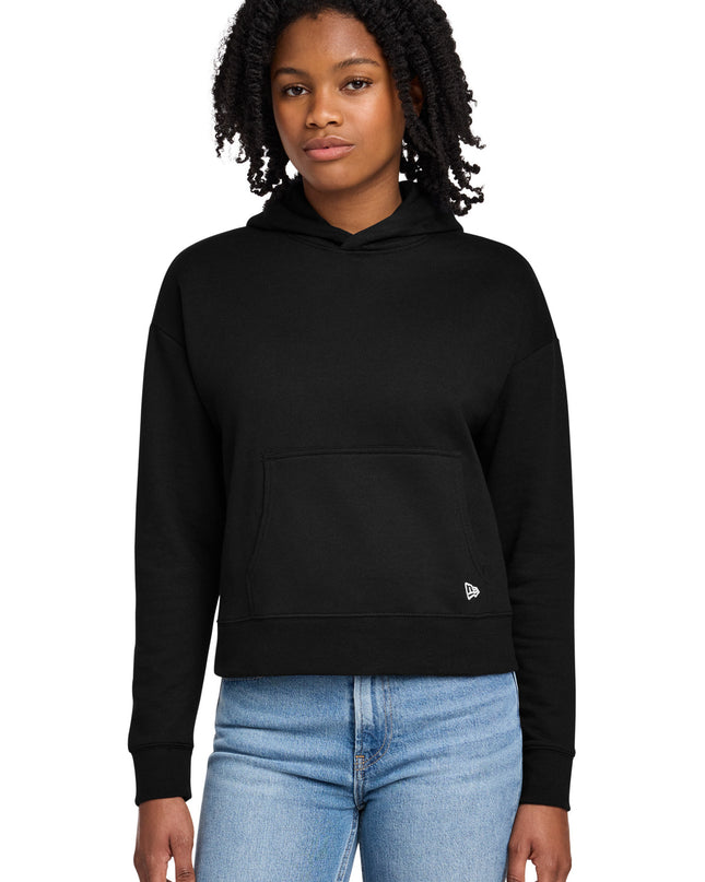 New Era Women's Comeback Fleece Pullover Hoodie LNEA550 - Black