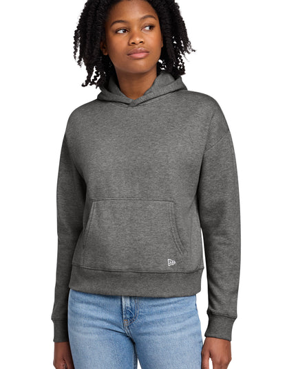 New Era Women's Comeback Fleece Pullover Hoodie LNEA550 - Dark Heather Grey