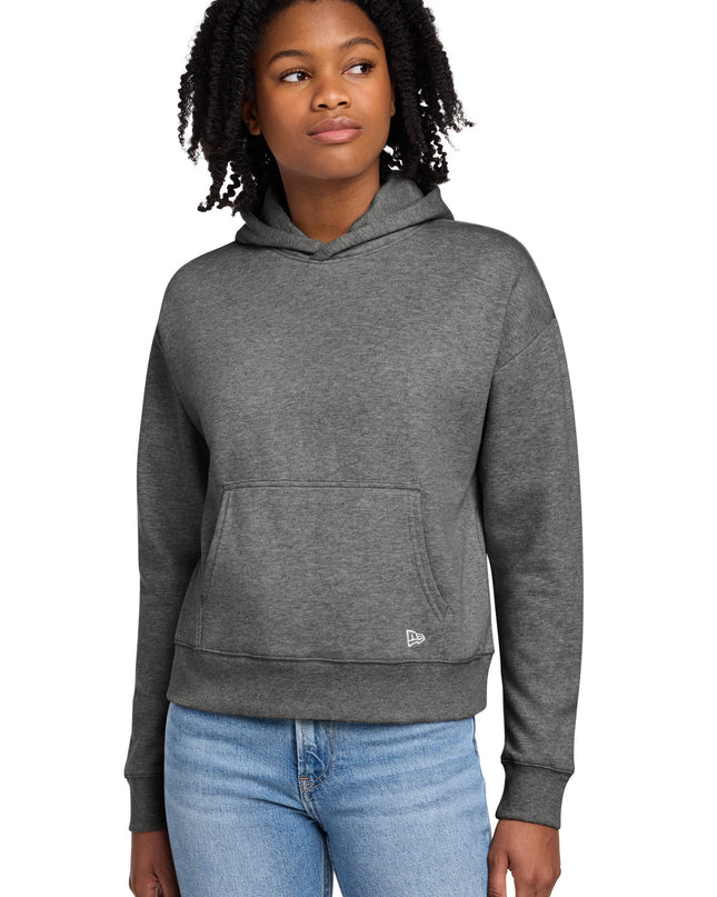New Era Women's Comeback Fleece Pullover Hoodie LNEA550 - Dark Heather Grey
