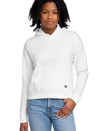 New Era Women's Comeback Fleece Pullover Hoodie LNEA550 - White