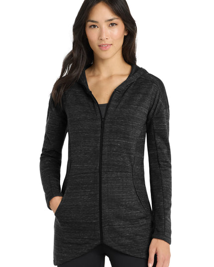 OGIO Women's Flux Full-Zip Hoodie LOG823 - Blacktop Heather