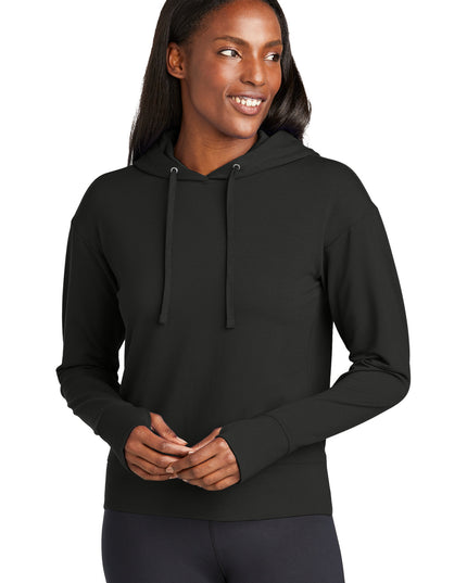 Sport-Tek Women's Sport-Wick Flex Fleece Pullover Hoodie LST562 - Black