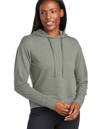 Sport-Tek Women's Sport-Wick Flex Fleece Pullover Hoodie LST562 - Light Grey Heather