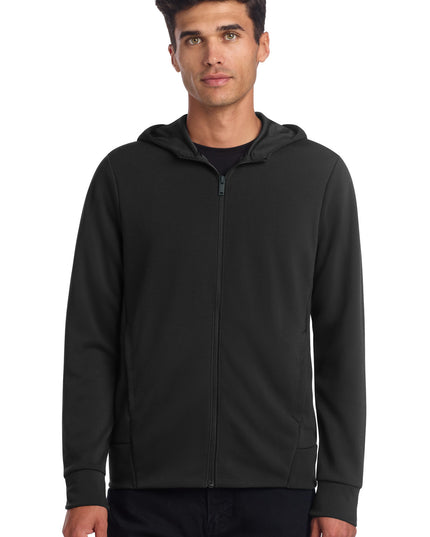 Mercer+Mettle Double-Knit Full-Zip Hoodie MM3002 - Deep Black