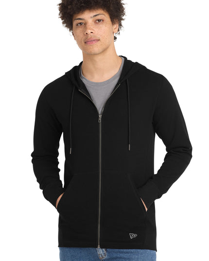 New Era Thermal Full-Zip Hoodie NEA141 - Black