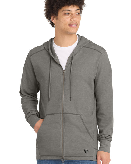 New Era Thermal Full-Zip Hoodie NEA141 - Shadow Grey Heather