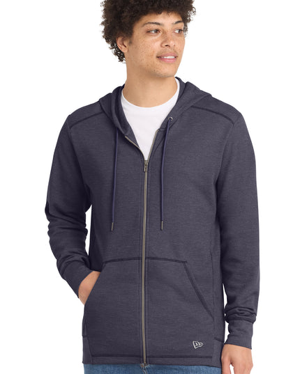 New Era Thermal Full-Zip Hoodie NEA141 - True Navy Heather