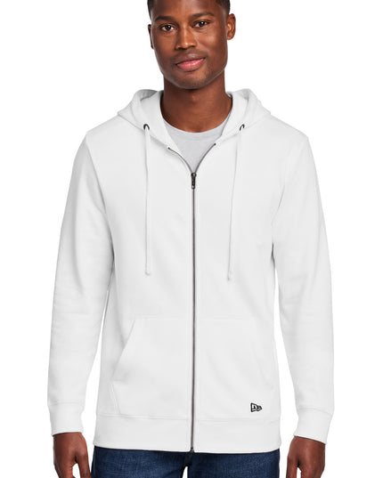 New Era Comeback Fleece Full-Zip Hoodie NEA551 - White