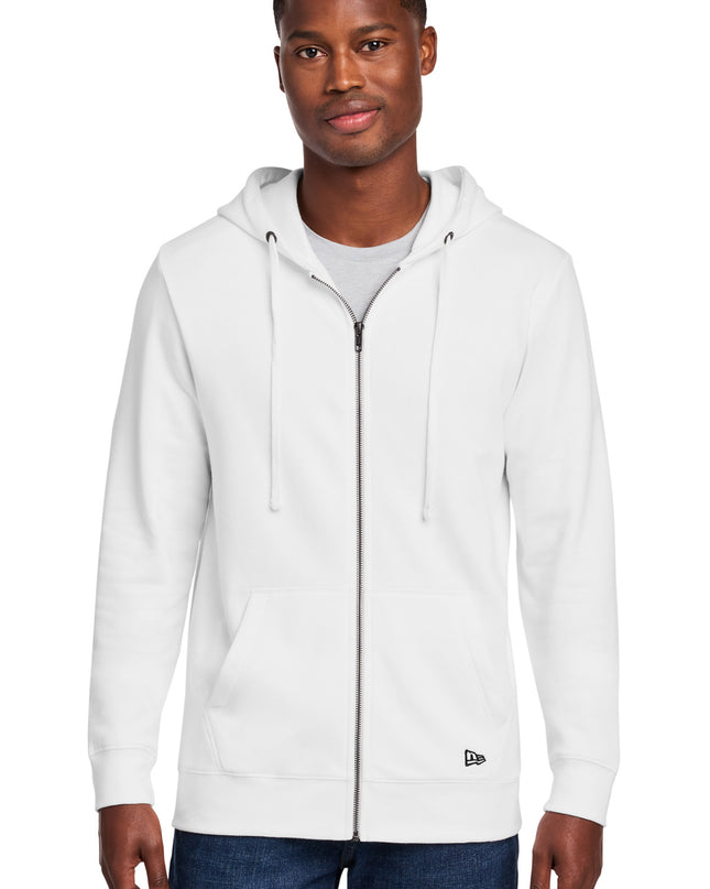 New Era Comeback Fleece Full-Zip Hoodie NEA551 - White