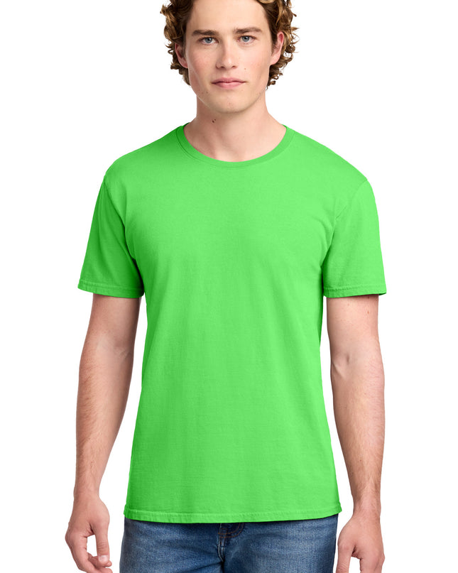 Port & Co Beach Wash Garment-Dyed Tee. PC099 - Neon Green