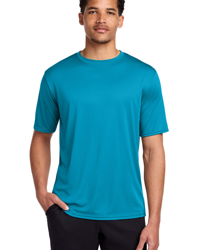 Port & Co Performance Tee. PC380 - Neon Blue