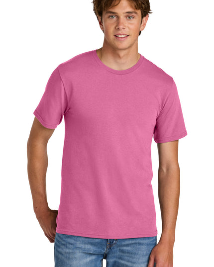 Port & Co Easy Cotton Tee PC43 - Awareness Pink