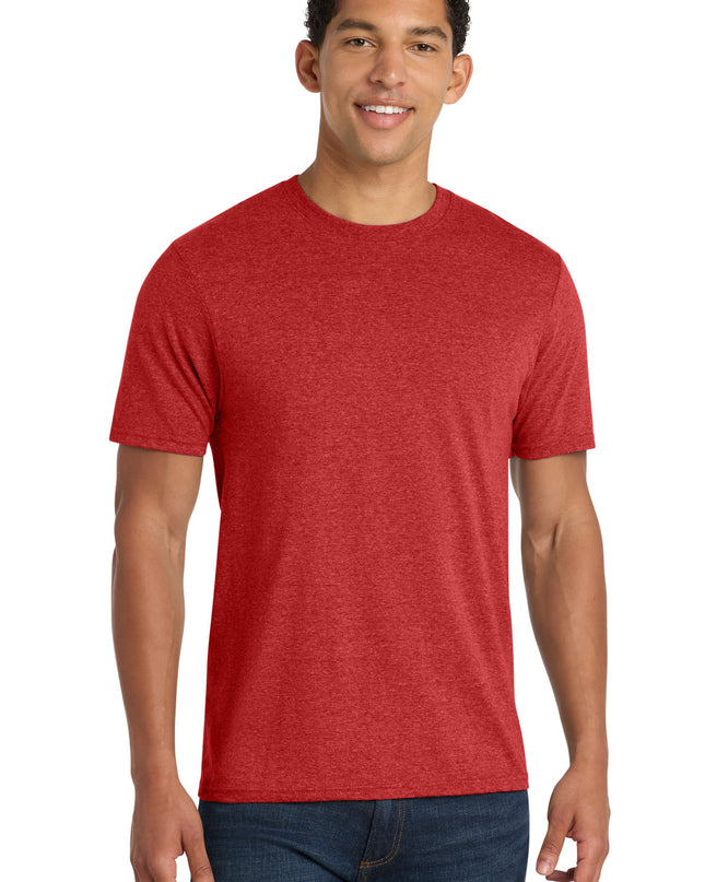 Port & Co Fan Favorite Blend Tee. PC455 - Bright Red Heather