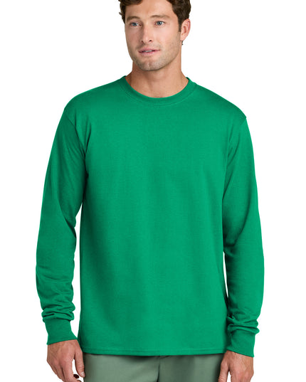 Port & Co Long Sleeve Core Cotton Tee. PC54LS - Kelly