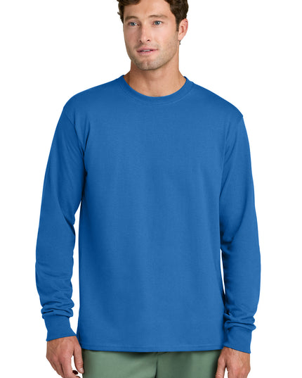 Port & Co Long Sleeve Core Cotton Tee. PC54LS - Royal