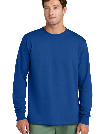 Port & Co Long Sleeve Core Cotton Tee. PC54LS - True Royal