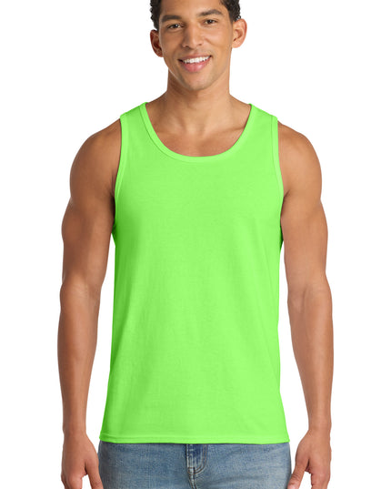 Port & Co Core Cotton Tank Top.  PC54TT - Neon Green
