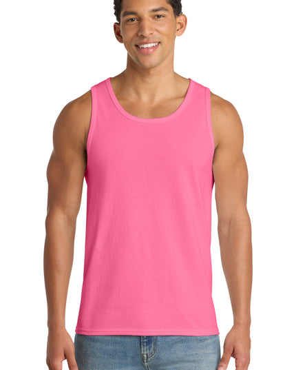 Port & Co Core Cotton Tank Top.  PC54TT - Neon Pink