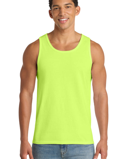 Port & Co Core Cotton Tank Top.  PC54TT - Neon Yellow