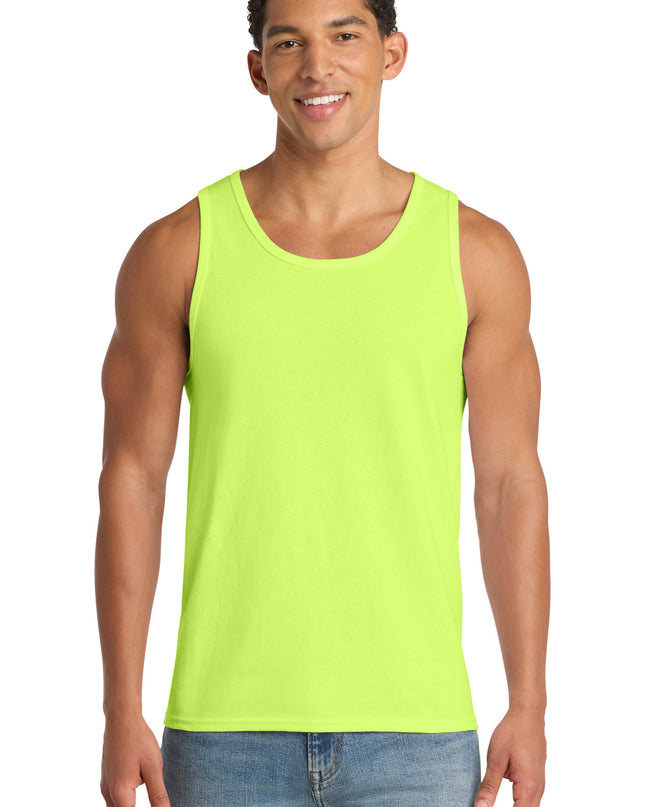 Port & Co Core Cotton Tank Top.  PC54TT - Neon Yellow