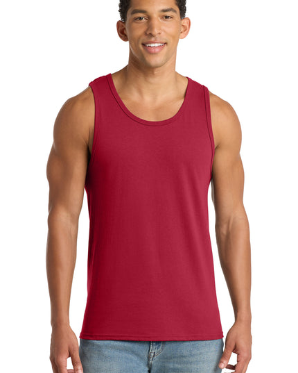 Port & Co Core Cotton Tank Top.  PC54TT - Red