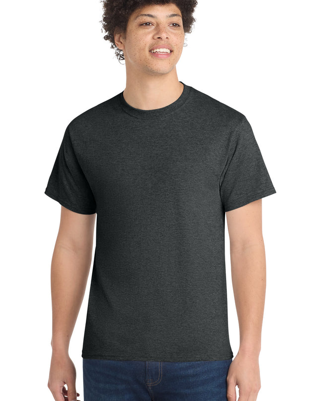 Port & Co Core Cotton Tee. PC54 - Black Heather