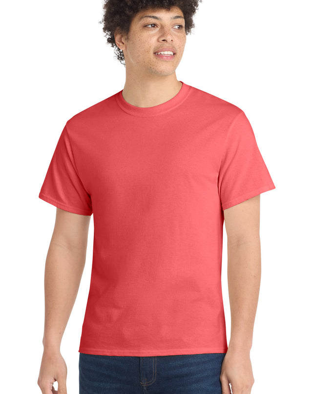 Port & Co Core Cotton Tee. PC54 - Coral