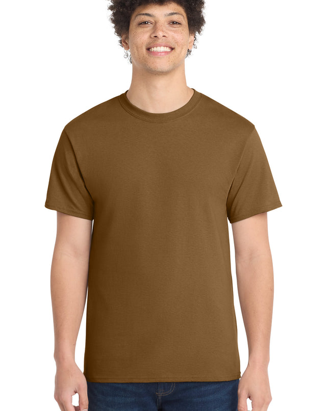 Port & Co Core Cotton Tee. PC54 - Duck Brown